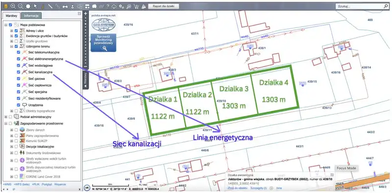 Działka na sprzedaż Budy-Grzybek