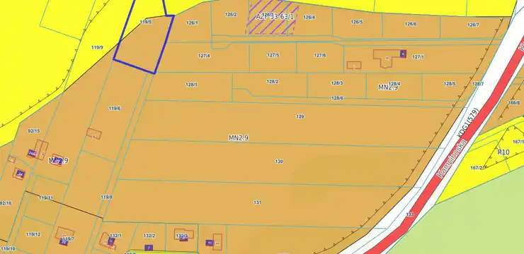 Działka na sprzedaż - MAZOWIECKIE, nowodworski, Czosnów, Kazuń Bielany 119/5