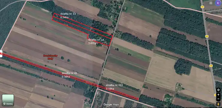Działka na sprzedaż - LUBELSKIE, łukowski, Serokomla, Bronisławów Mały 14